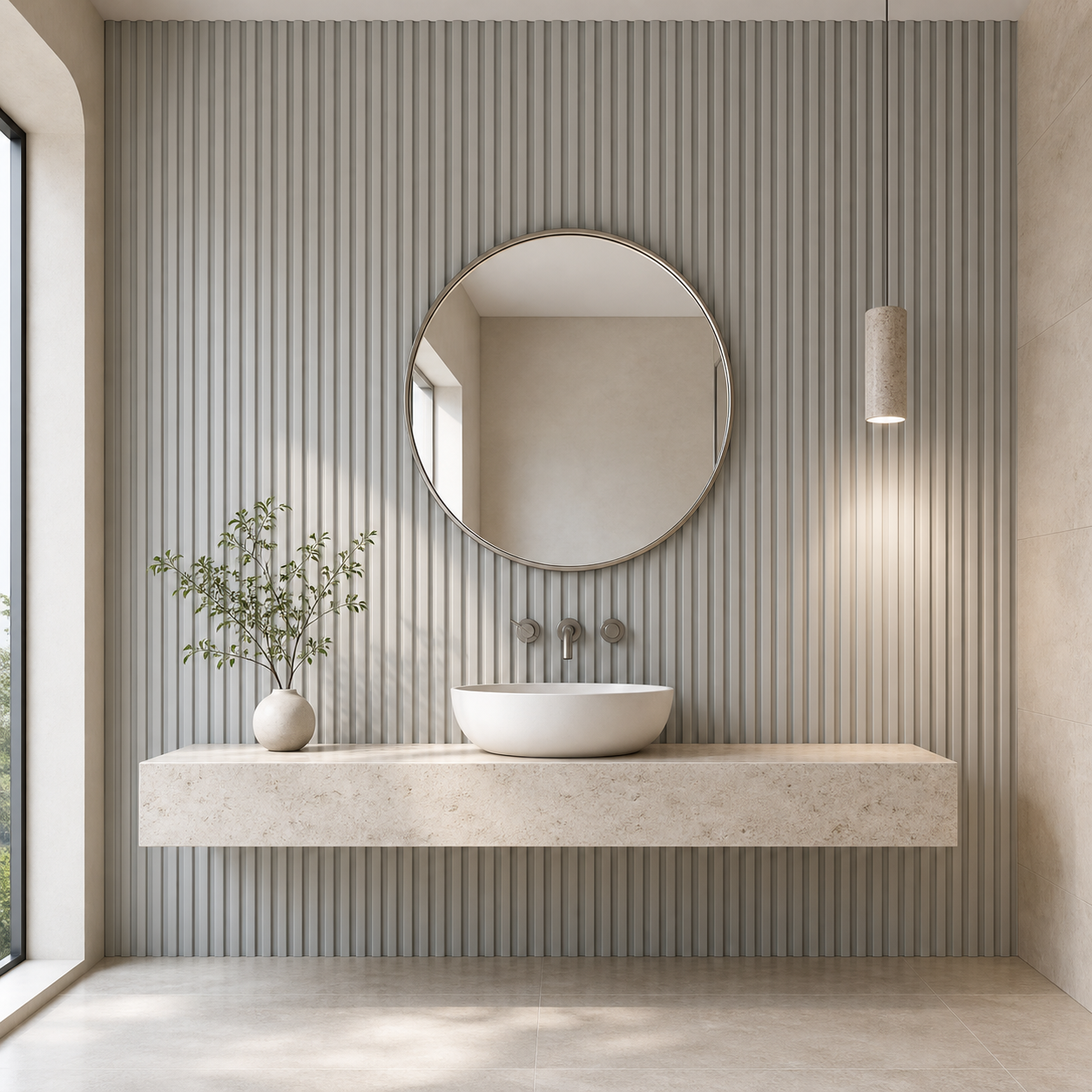 Стеновая панель Ultrawood Next WPC 002 WH 2900×118×11 фото в интерьере